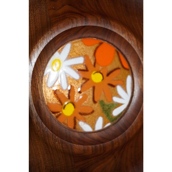 Bey-Cor Creations LTD MCM Daisy Teak Wood Server - Picture 4 of 4